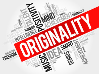 Poster - Originality word cloud, business concept