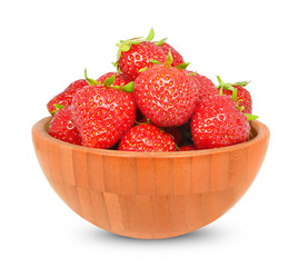 Wall Mural - strawberries in a bowl