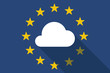 © jpgon - European Union  long shadow flag with a cloud