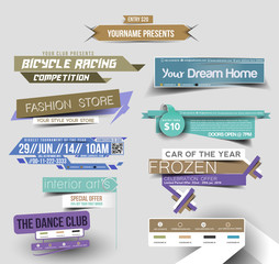 Wall Mural - sale discount styled website banner