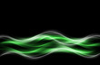Light Green White Waves Fractal Background