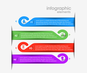 Canvas Print - Business Infographic Vector