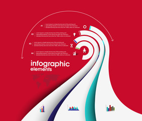 Canvas Print - Business Infographic Vector