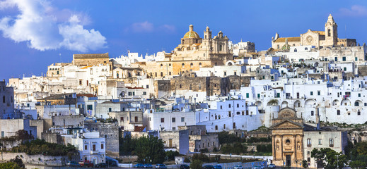 Sticker - Ostuni - white city in Puglia, south of Italy