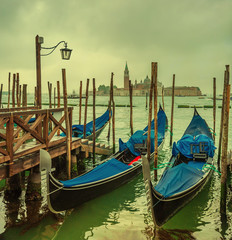 Wall Mural - Gondolas at Grand Canal, Venice, Italy