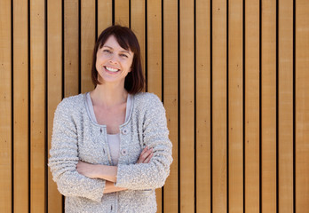 Wall Mural - Happy smiling middle aged woman