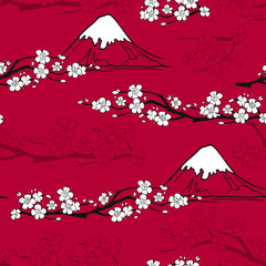 Wall Mural - Japanese Flower Pattern