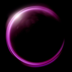 Wall Mural - magenta Lens ring flares crossing of circle shape