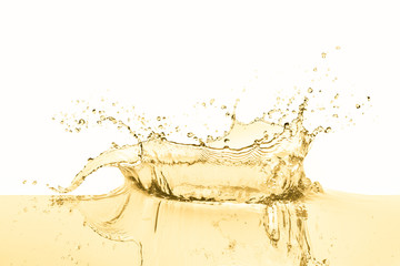 Wall Mural - white wine splash as a celebration abstract