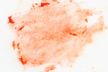 Stain Of Ketchup On A White Material