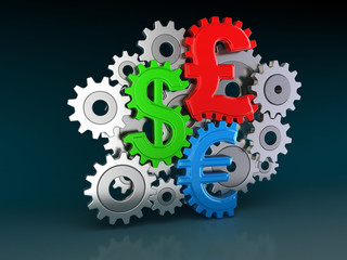 Poster - Cogwheel Currencies (clipping path included)