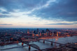 St. Louis Missouri Aerial Skyline Sunrise