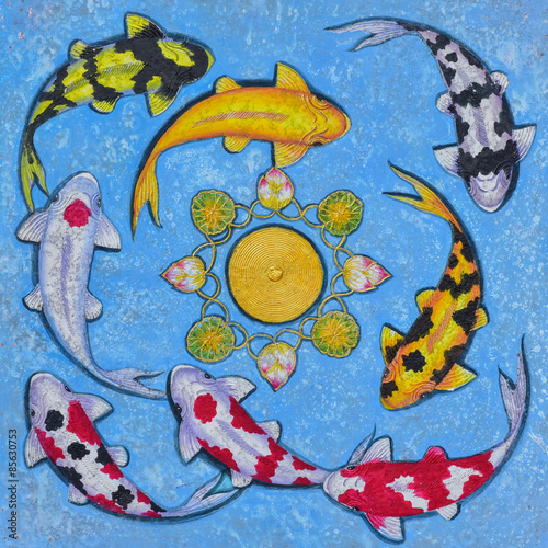 Fotografie, Obraz Abstraktní malba akrylem na plátně