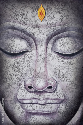 Obraz na plátně Buddha tvář malba akrylem