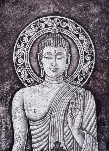 Fototapeta Buddha malba akrylem