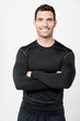 © stockyimages - Happy male athlete with folded arms