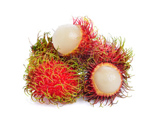 Canvas Print - rambutan fruit isolated on white background