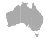 Fototapeta Nowy Jork - Karte von Australien
