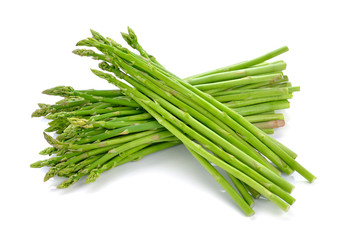 Wall Mural - asparagus isolated on a white background