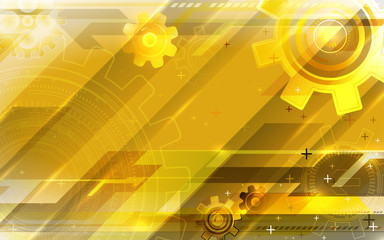 Gold tech background