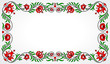 © Szasz-Fabian Jozsef - Empty frame with traditional Hungarian floral motives