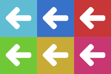 Poster - arrow vector icons set