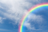 Fototapeta Tęcza - Sky and rainbow.