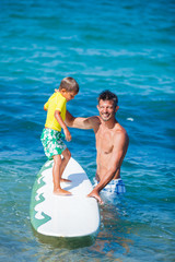 Canvas Print - Boy surfing