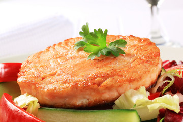 Sticker - Pan fried salmon