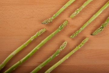 Fresh raw asparagus