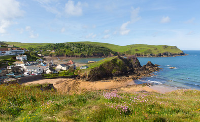 Poster - Coast at Hope Cove South Devon England UK 