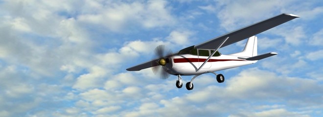 Wall Mural - most popular light aircraft in fly