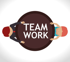 Canvas Print - Teamwork design.