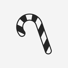 Canvas Print - candy cane icon