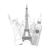 Fototapeta Paryż - travel concept 