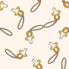  Baby pacifiers , cartoon seamless pattern background