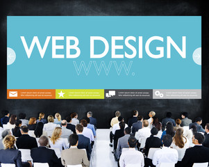 Poster - www web design web page website concept