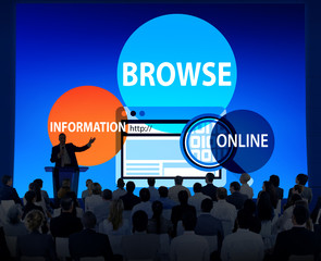 Poster - Browse Browser Searching Information Connection Web Concept