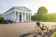 The Theseus Temple With Citybike In Vienna Volksgarten, Vienna, Austria