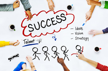 Poster - success talent vision strategy goals concept