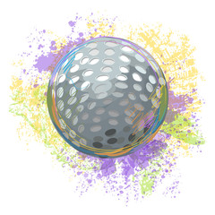 Sticker - Golf Ball
All elements are in separate layers and grouped.