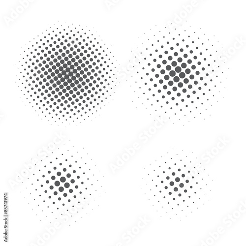 Abstract Halftone element for graphic design