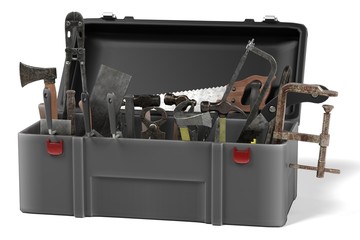 3d render of tool box