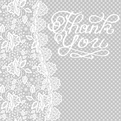 Wall Mural - Thank You card