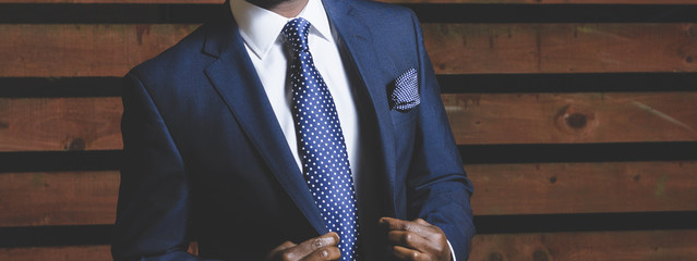 businessman in a smart suit.