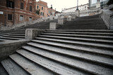 Fototapeta  -  Spanish square with Spanish Steps  in Rome Italy