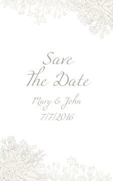 Floral invitation