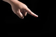 © Peeranat Thongyotee - hand on black background with difference act