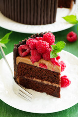 Obraz na płótnie czekolada owoc deser
