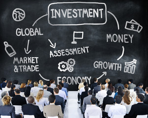 Wall Mural - Investment Money Assessment Economy Market Trade Concept